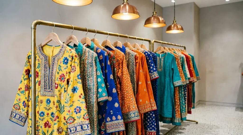 Guide to buying branded ladies wear in Bangladesh, comparing online shopping options and offline stores for women’s fashion